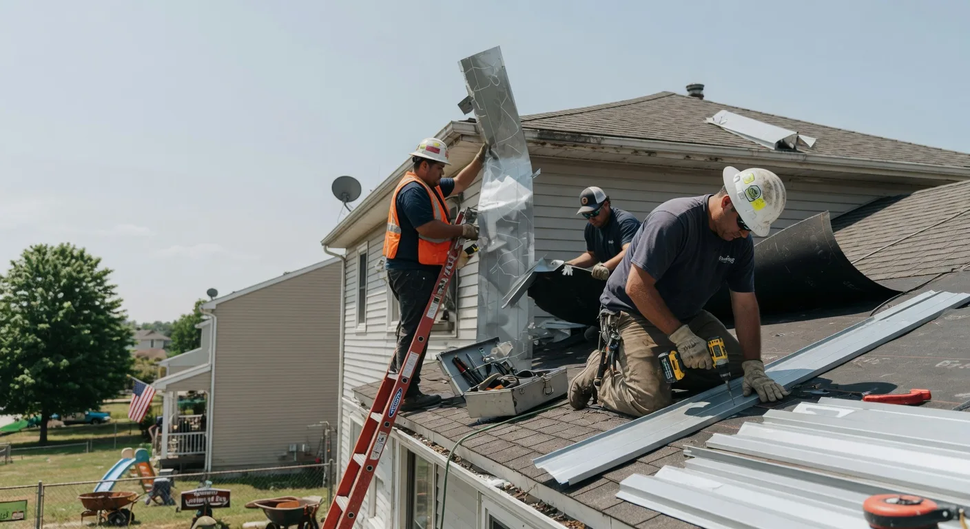 Storm Damage Metal Roof Repair in Martinsville, NJ